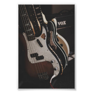 Coole Akustikgitarre Fotodruck