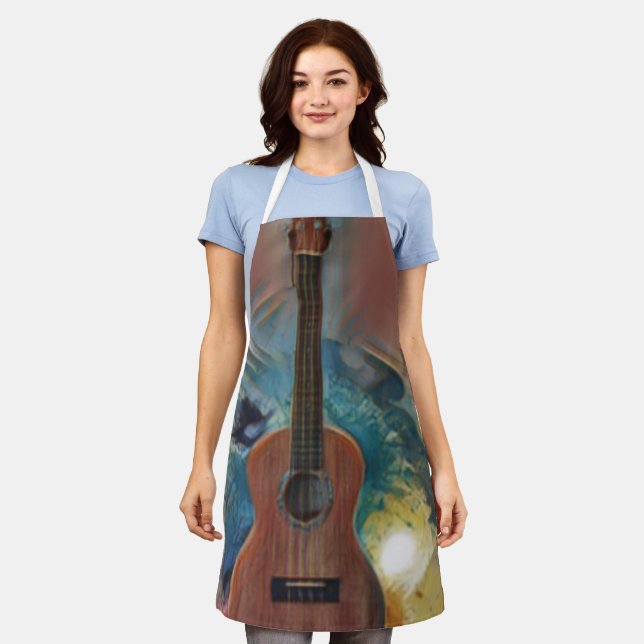 Coole akustische Gitarre Schürze (Getragen)