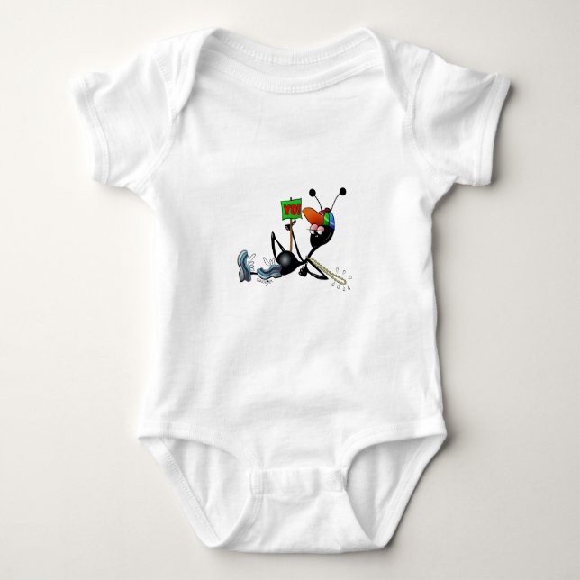 Coole Ameise Baby Strampler (Vorderseite)