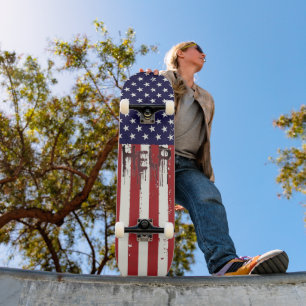 Coole amerikanische Flagge Hilf Skateboard! Skateboard