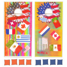 Coole amerikanische Flagge mit anderen Kindern