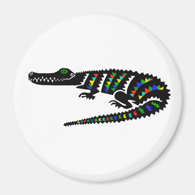 Coole Amerikanische KROKODILE - Wildtiere - Reptil Magnet (Vorne)