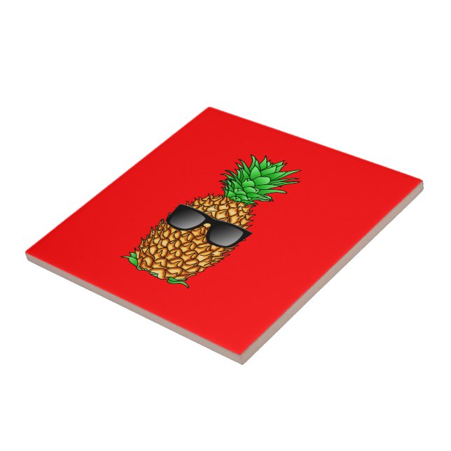 Coole Ananas Fliese (Seite)