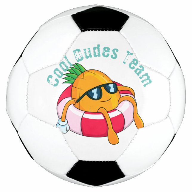 Coole Ananas Fußball (Vorderseite)