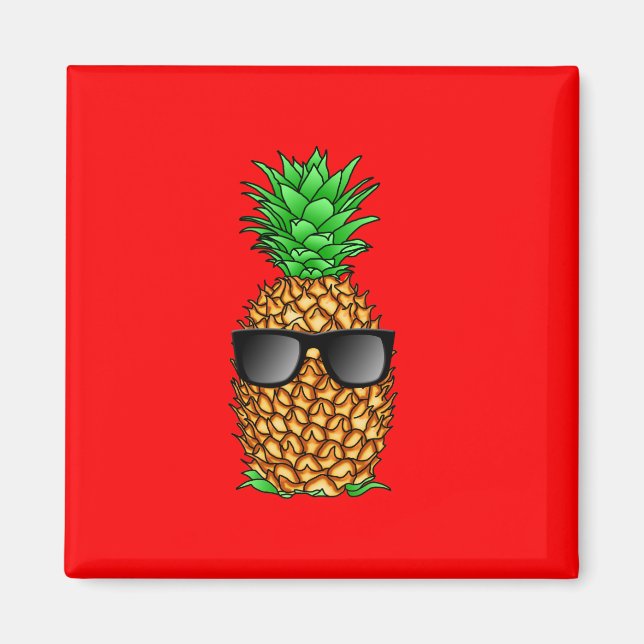 Coole Ananas Magnet (Vorne)