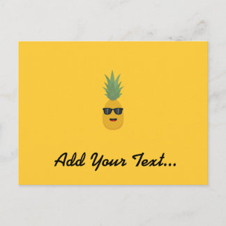 coole Ananas Postkarte