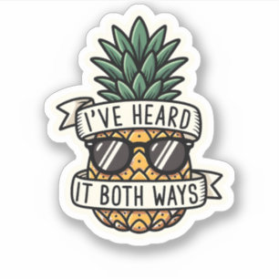 Coole Ananas-Sonnenbrille, hab es auf beide Arten Aufkleber