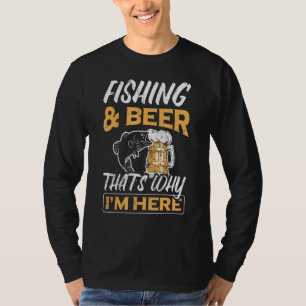 Coole Angelfischerei und Bier für Fischer T-Shirt