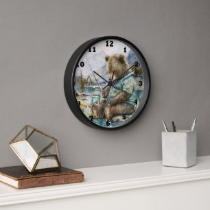 coole Angelfreunde tragen Aquarelluhr Uhr