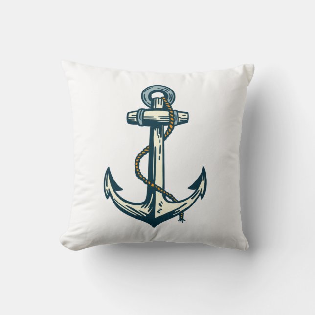 Coole Anker- und Sailorkunst (2 Seiten) Kissen (Vorderseite)