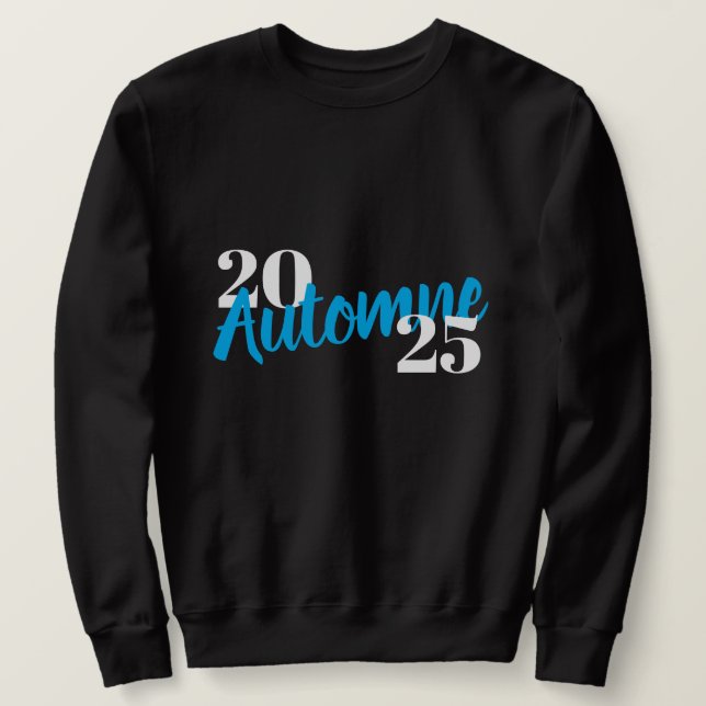 coole anpassbare französische Typografie: Automne  Sweatshirt (Design vorne)