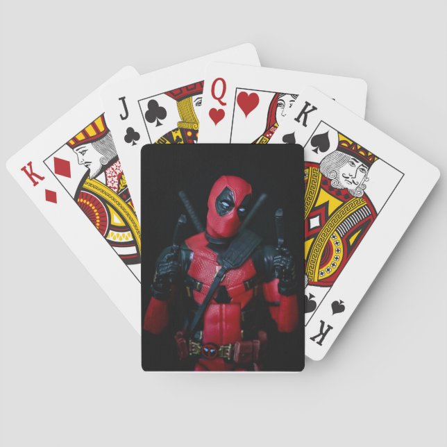 Coole Anti-Hero-Spielzeugfotografie Spielkarten (Rückseite)