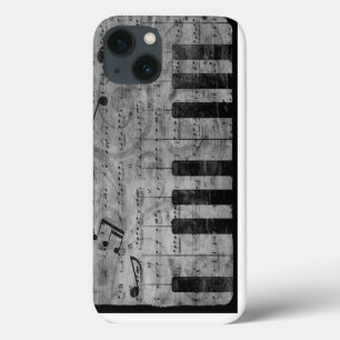 Coole antike Grunge-Effekt-Piano-Musiknoten Case-Mate iPhone Hülle