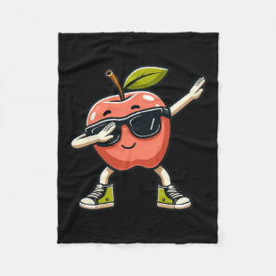 Coole Apfelkunst für Männer Kinder Apfelsaft Fleecedecke