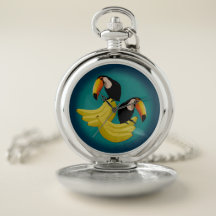 Coole Aquamarine Toucan Bananas Tropical Birds Kar