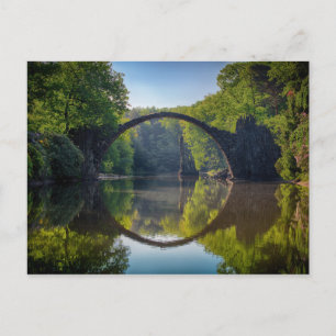 Coole Arch Bridge Reflektion Postkarte