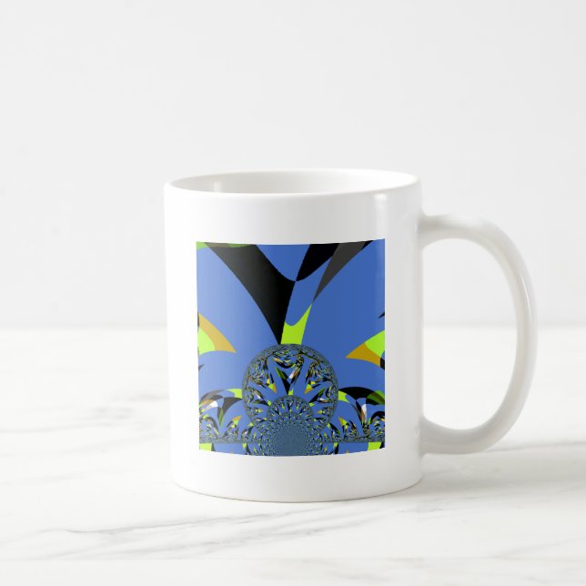 Coole Arches mit Fraktal Spheres Art Design Kaffeetasse (Rechts)