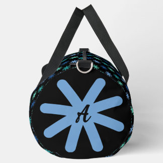 Coole AsteriskS Ocean Colors Initial auf Black Lar Duffle Bag