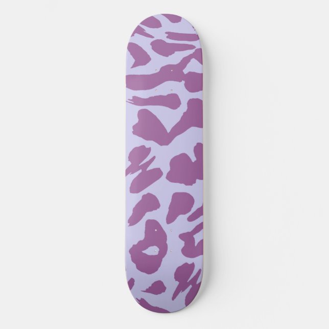 Coole Ästhetik Rosa Weiß Skateboard (Vorderseite)