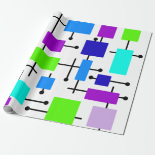 Coole Atomwinkel Geschenkpapier