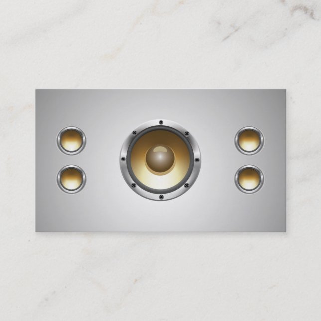 Coole AudioLautsprecher DJ-Geschäfts-Karte Visitenkarte (Vorderseite)