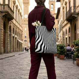 Coole, außergewöhnliche schwarzweiße Streifen Tasche