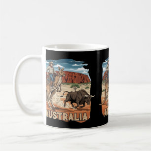 Coole australische Themen Kaffeetasse