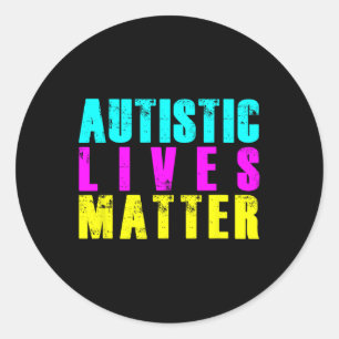 Coole Autistische Leben Autismus Aufklärungsgesche Runder Aufkleber