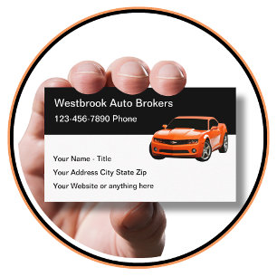 Coole Auto-Broker moderne Visitenkarten-Vorlage Visitenkarte