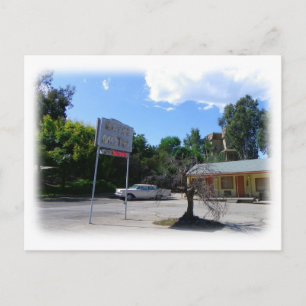 Coole Auto- & Motel-Postkarte! Postkarte