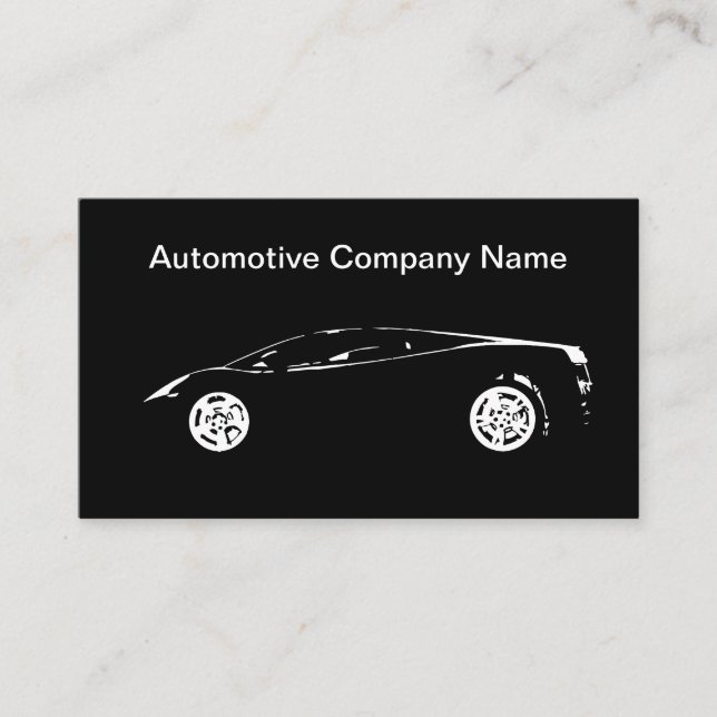 Coole Automobilgeschäfts-Visitenkarten Visitenkarte (Vorderseite)