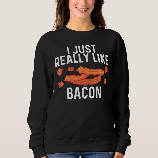 Coole Bakonkunst für Männer Schweinefleischstreife Sweatshirt (Vorderseite)