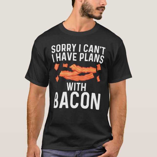 Coole Bakonkunst für Männer Schweinefleischstreife T-Shirt (Vorderseite)
