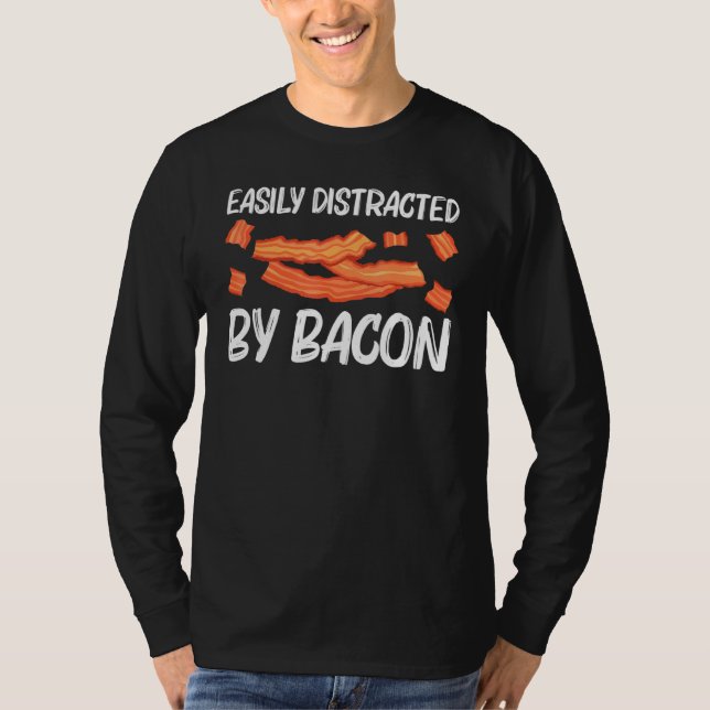 Coole Bakonkunst für Männer Schweinefleischstreife T-Shirt (Vorderseite)