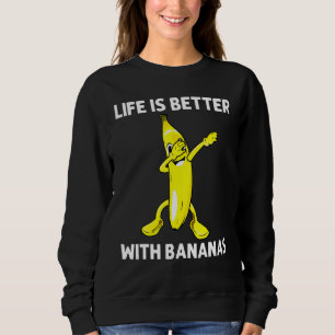 Coole Banane für Männer Frauen, die Gelb süß trink Sweatshirt