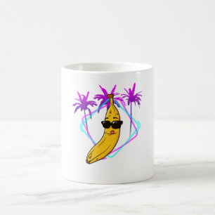 Coole Bananenparty Retro Kaffeetasse