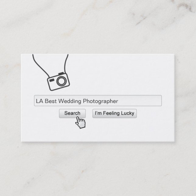 Coole Bar für Hochzeitfotografie Visitenkarte (Vorderseite)