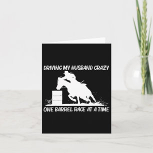 Coole Barrel Racing Art für Frauen Mama Pferderenn Karte