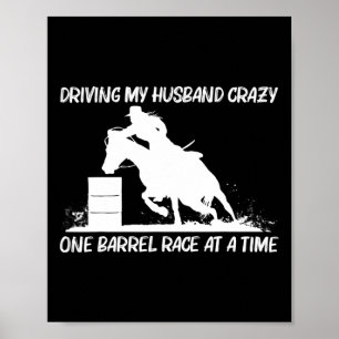 Coole Barrel Racing Art für Frauen Mama Pferderenn Poster