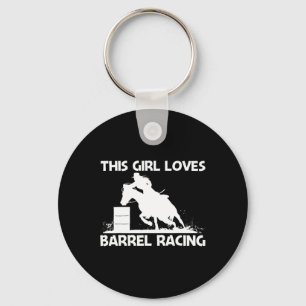 Coole Barrel Racing Art für Girls Mama Reiten Schlüsselanhänger