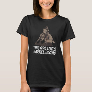 Coole Barrel Racing Für Mädchen Kinder Rennfahrer T-Shirt