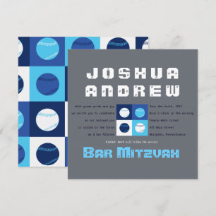 COOLE BASEBALL Bar Bat Mitzvah Einladung