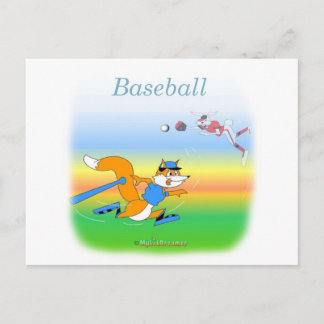 Coole Baseball-Kinderartikel Postkarte