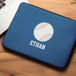 Coole Baseball-Personalisierte Kinder Laptopschutzhülle<br><div class="desc">Cooles Baseball Personalisiert Kids Fandesign.</div>