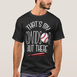 Coole Baseball Player-Großeltern-Zitate T-Shirt