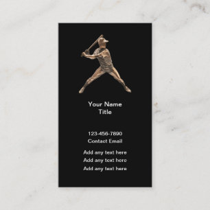 Coole Baseball-Sportthemen Business Cards Visitenkarte