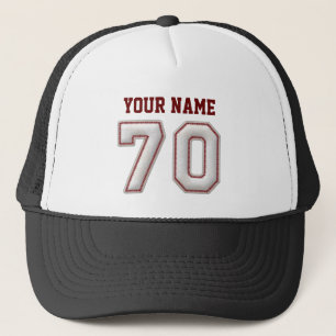 Coole Baseball-Stiche - individueller Name und Nr. Truckerkappe