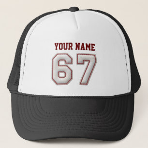 Coole Baseball-Stiche - individueller Name und Nr. Truckerkappe