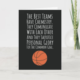 Coole Basketball Teamkarten Athlet Sportler Spiele Karte