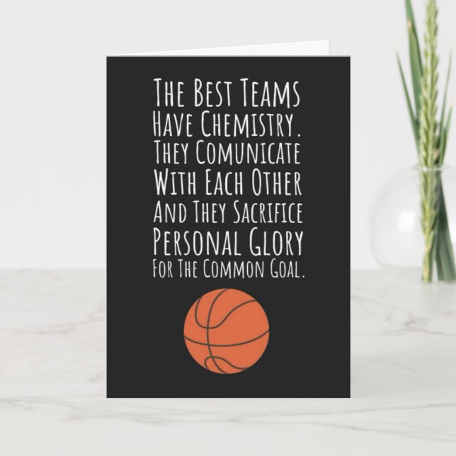 Coole Basketball Teamkarten Athlet Sportler Spiele Karte (Vorderseite)